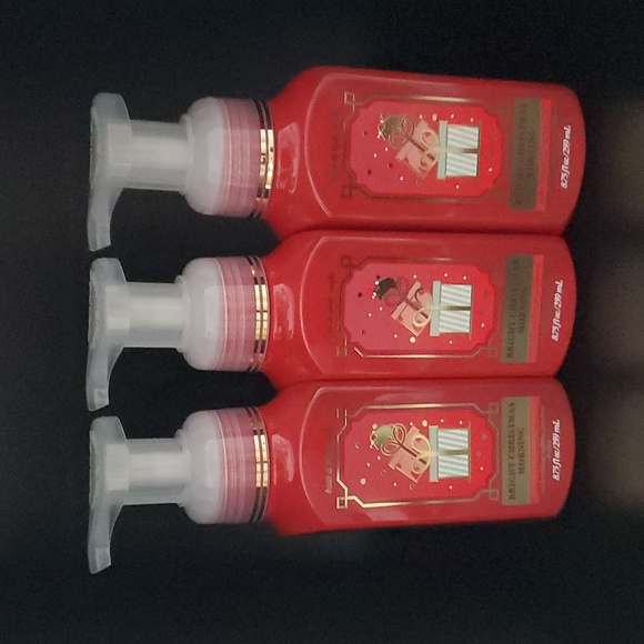 3pc White Barn BRIGHT CHRISTMAS MORNING Gentle Foaming Hand Soap - Picture 1 of 4